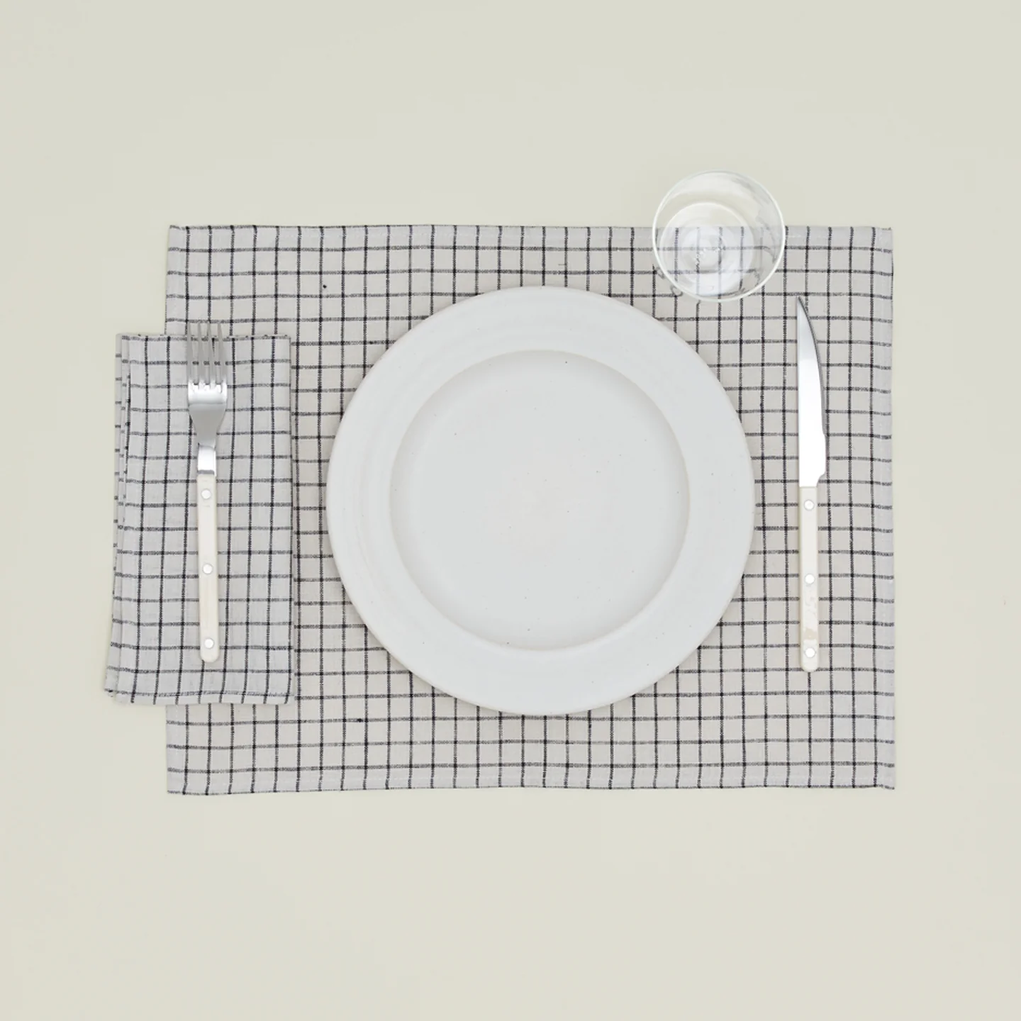 Checked Linen Placemat, Set of 4 - Image 3