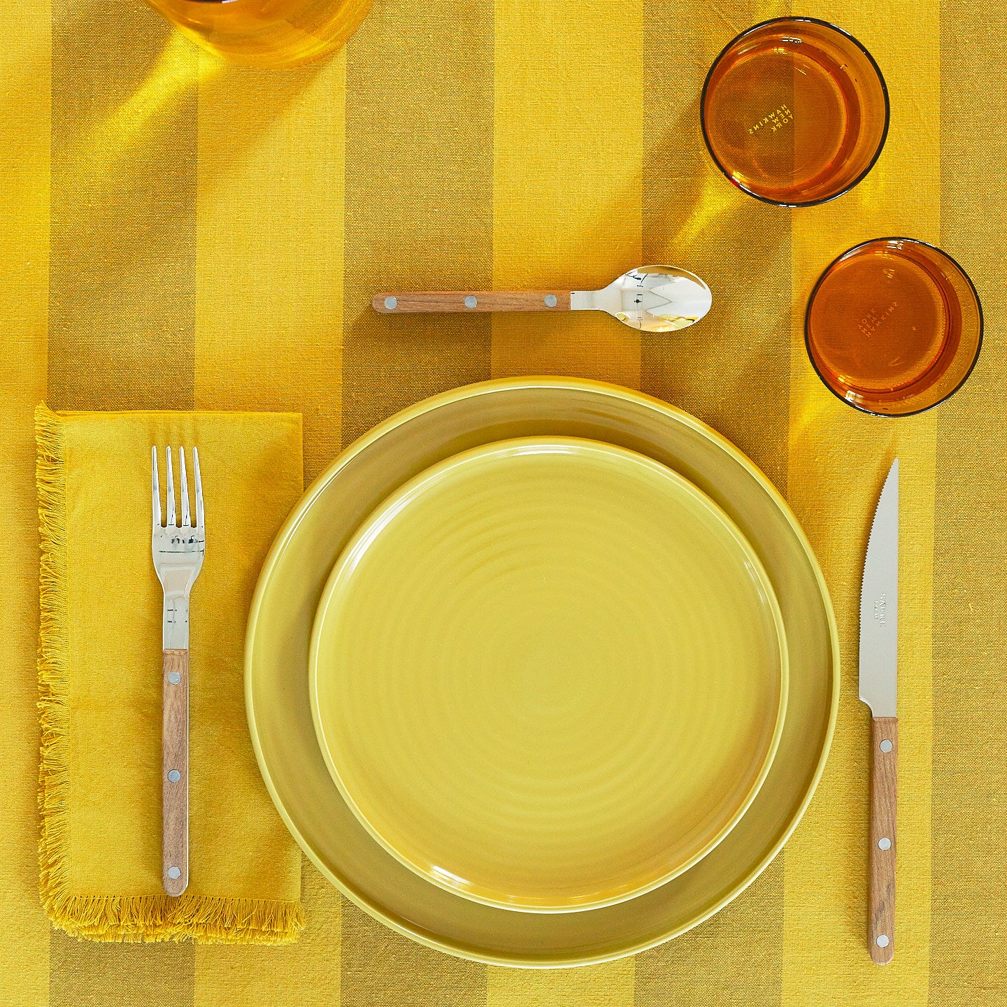Essential Dinnerware, 16 Piece Set - Mustard - Image 6