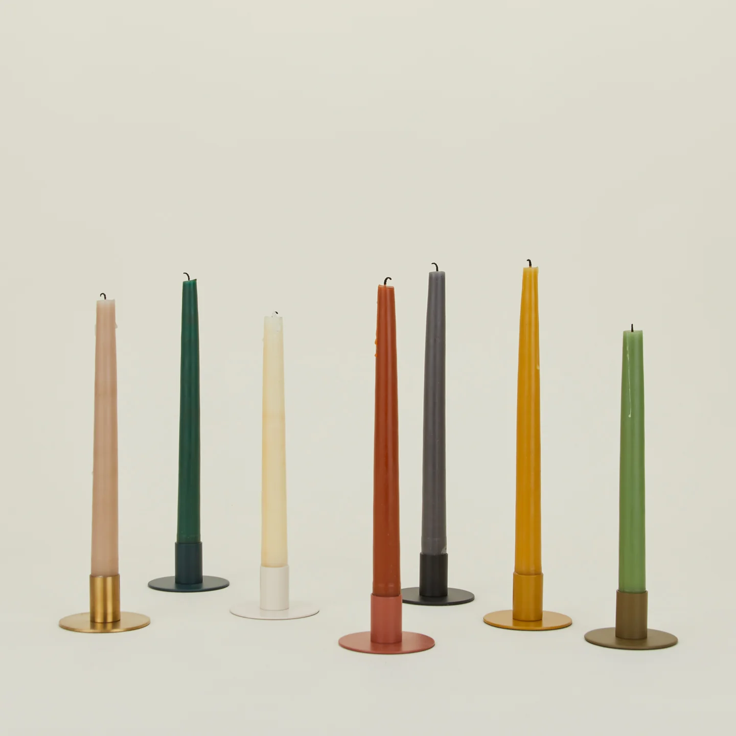 Essential Metal Candle Holders, Set of 2 - Terracotta - Image 5