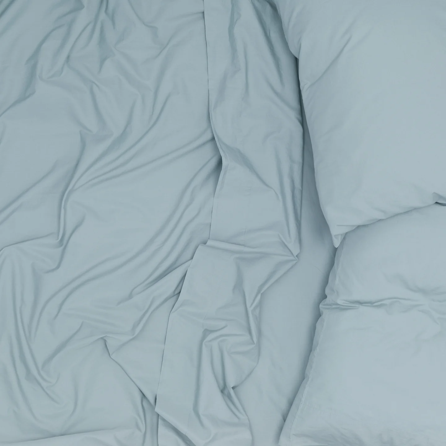 Essential Percale Duvet - Sky - Image 4