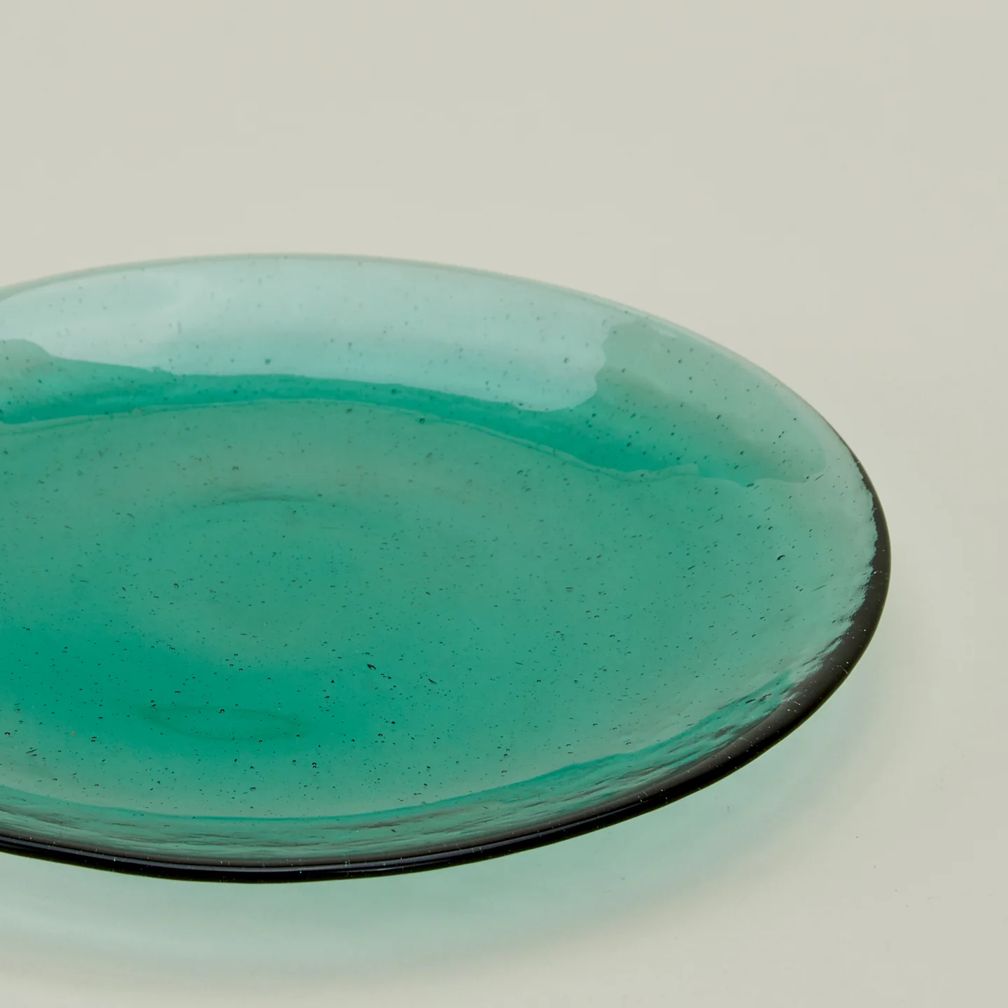Glass Dinner Plate - Jade - Image 5